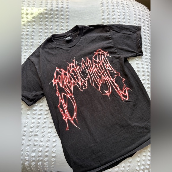 Revenge Graphic Black and Red Men's T-Shirt - Picture 2 of 5